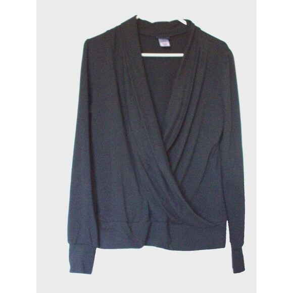 NordicTrack Tops - NordicTrack Activewear Crossover Draped‎ Front Top Black Womens M